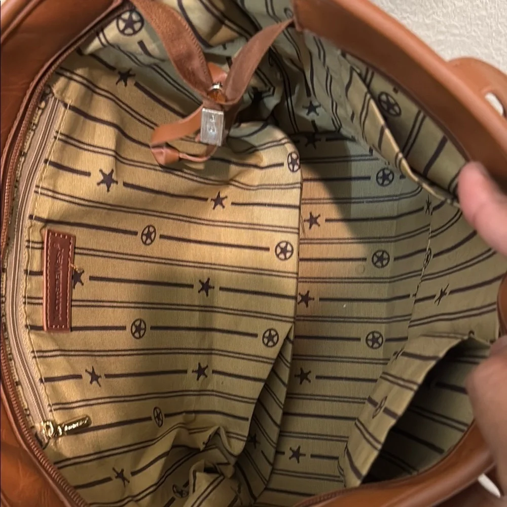 Elegant Brown Leather Tote Bag by Montana West